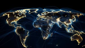 世界地図グローバルネットワーク②
